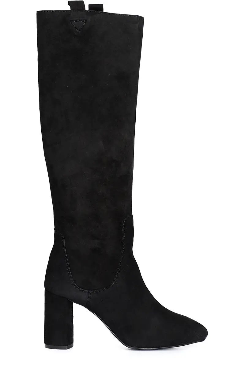 stivale in camoscio nero