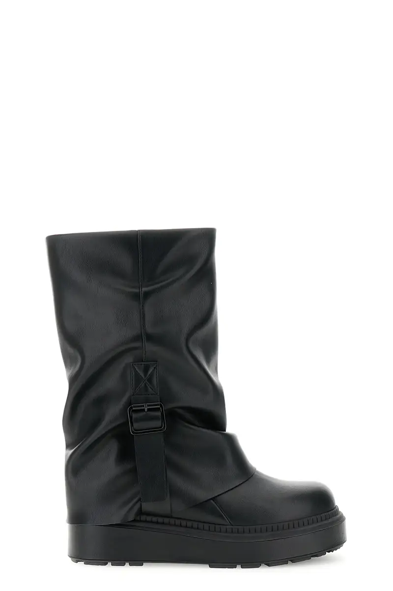 stivaletti con gambale nero