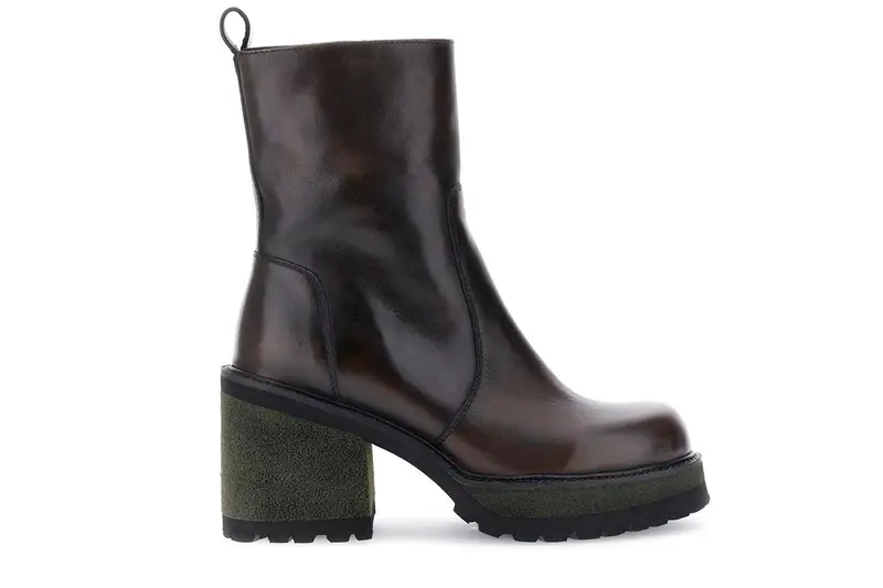 stivaletti in pelle t moro