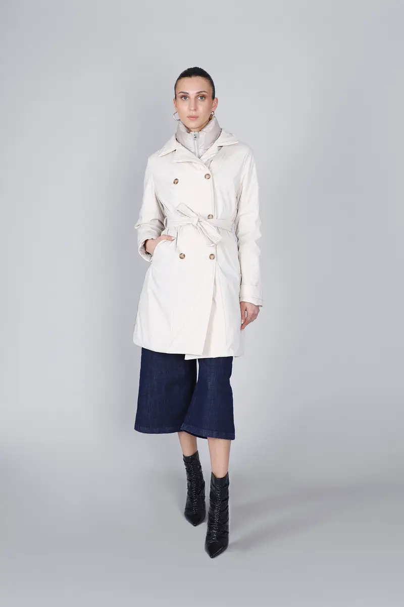 trench imbottito bimateriale avena