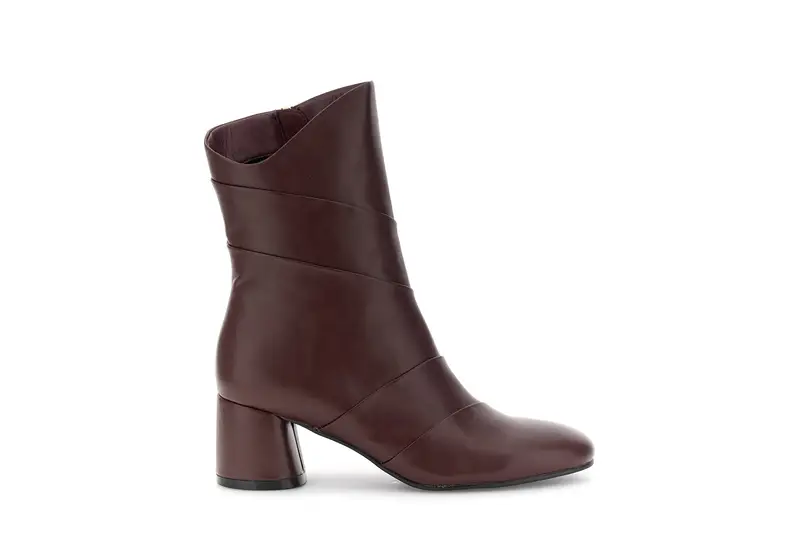 tronchetti con taglio asimmetrico bordeaux