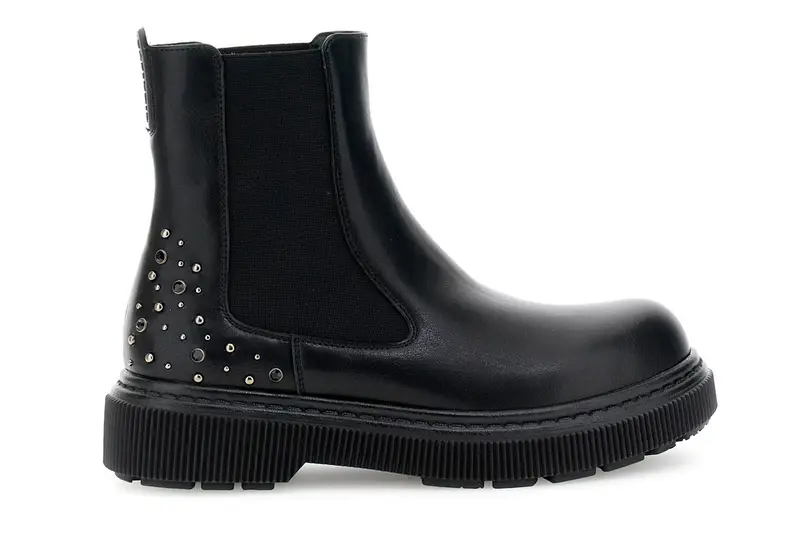 tronchetti da donna con microborchie sul dietro nero