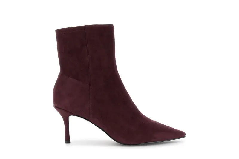 tronchetti in camoscio bordeaux