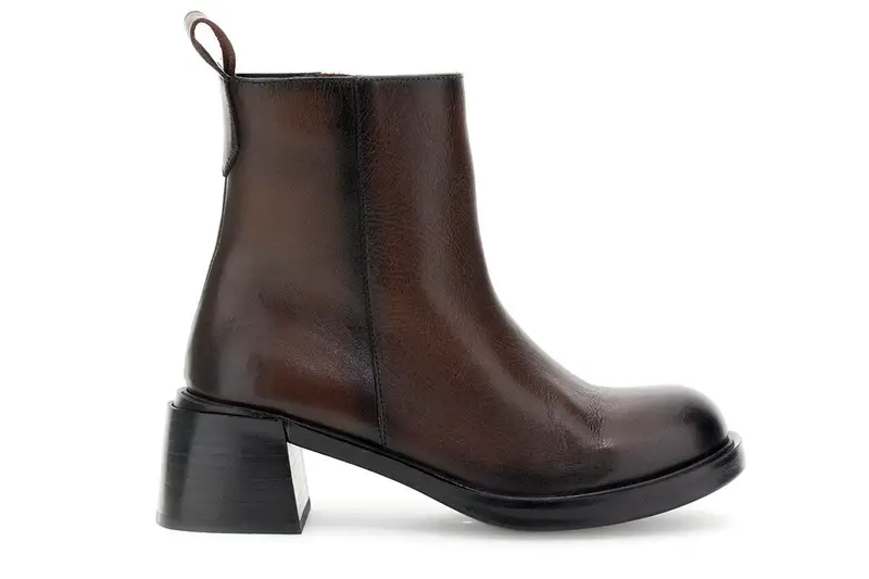 tronchetti in pelle con cerniera interna t moro