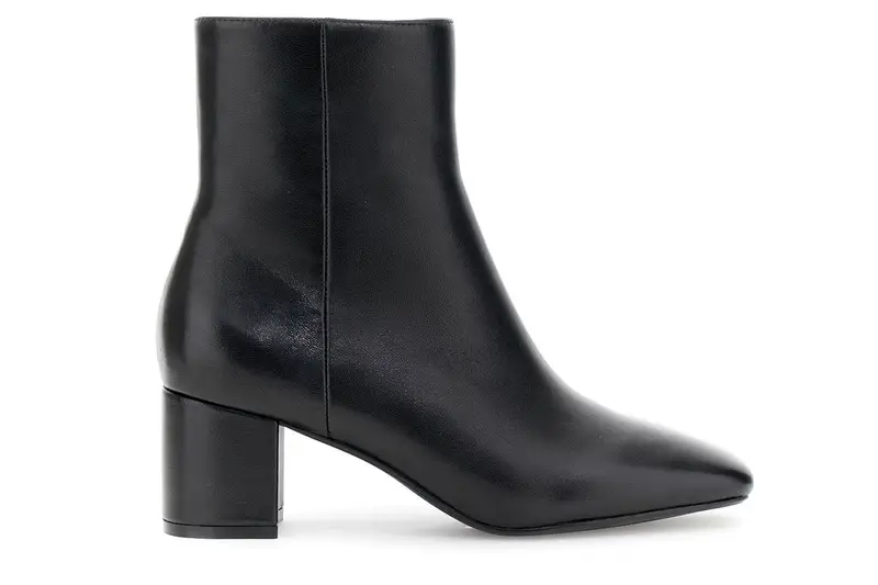 tronchetti in pelle con cerniera nero