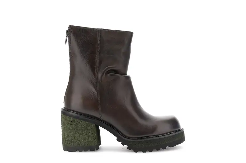 tronchetti in pelle con cerniera sul retro t moro