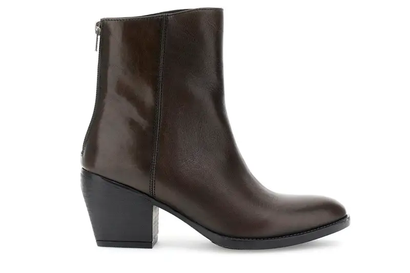 tronchetti in pelle con cerniera t moro