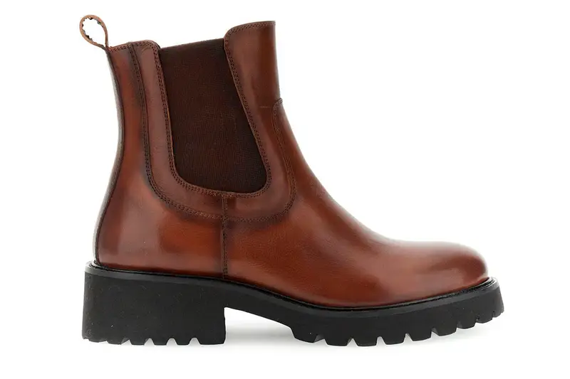 tronchetti in pelle con elastici cuoio