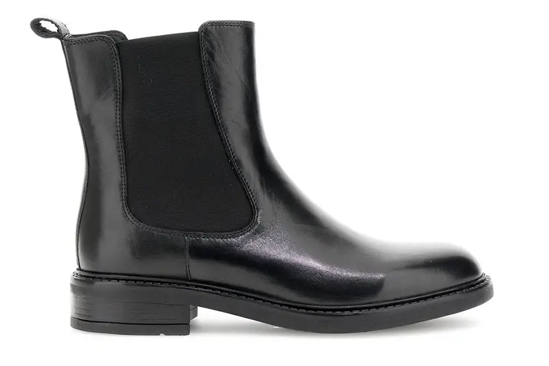 tronchetti in pelle con elastici nero