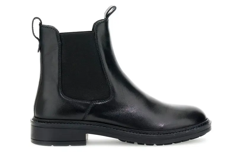 tronchetti in pelle con elastici nero