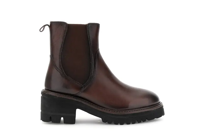 tronchetti in pelle con elastico e vaschetta t moro