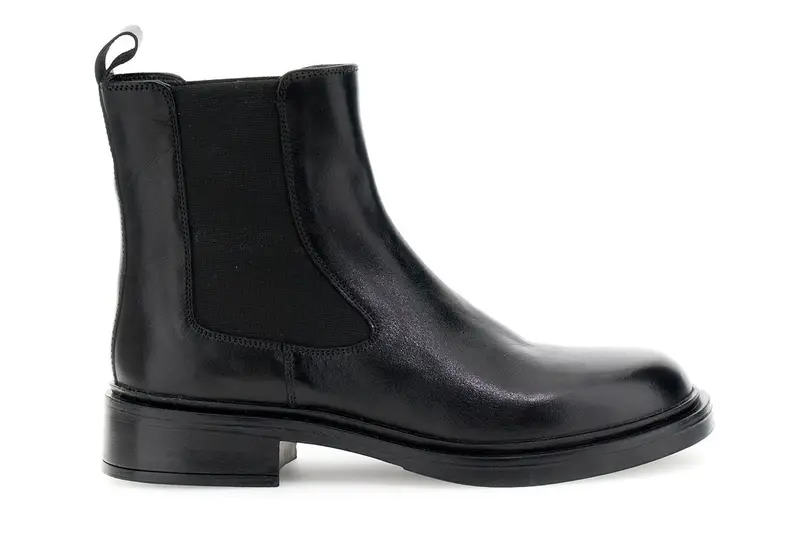 tronchetti in pelle con elastico nero