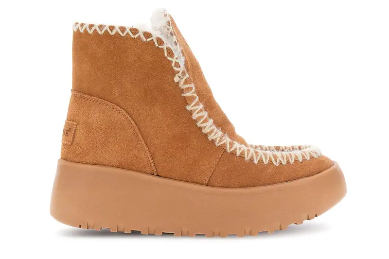 tronchetti in pelle scamosciata cuoio