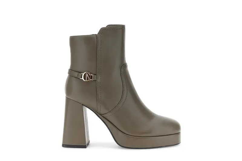 tronchetto da donna con accessorio personalizzato taupe