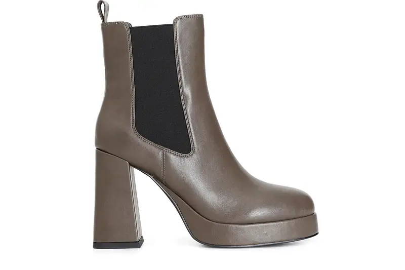 tronchetto da donna con elastico taupe