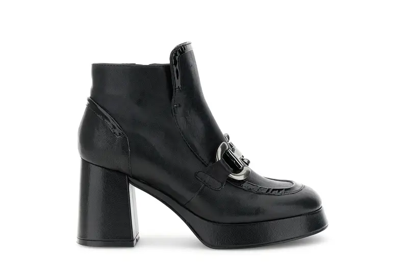 tronchetto da donna in nappa con morsetto nero