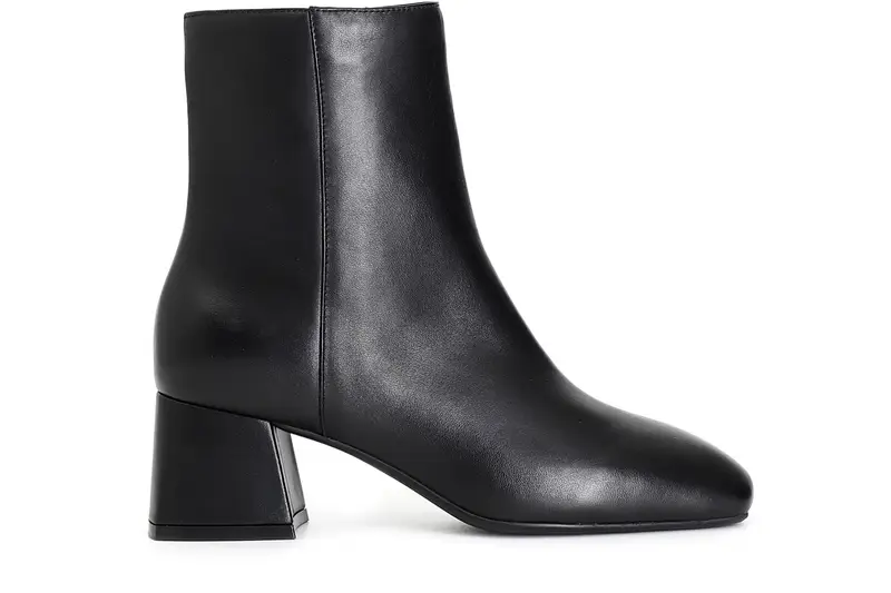 tronchetto da donna in pelle nero