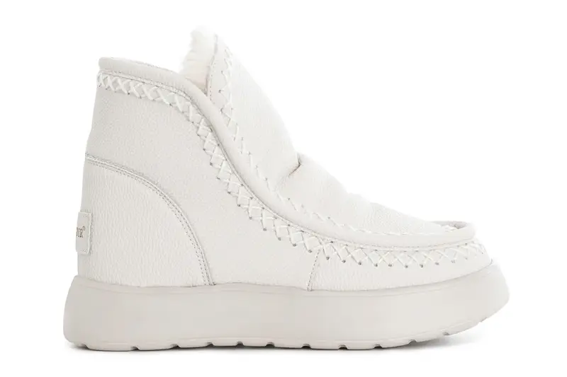 tronchetto da donna in pelle panna