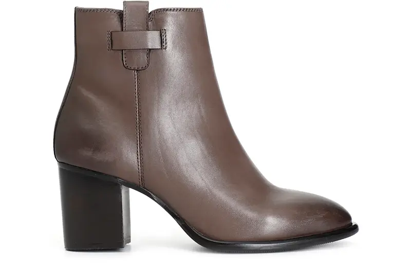 tronchetto da donna in pelle taupe