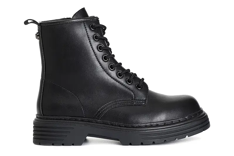 tronchetto da donna in similpelle nero