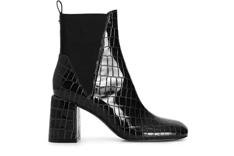 tronchetto da donna in stampa cocco nero