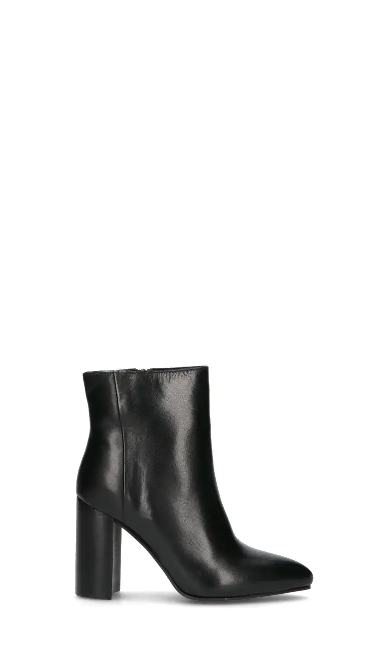 Tronchetto donna nero in pelle Vario