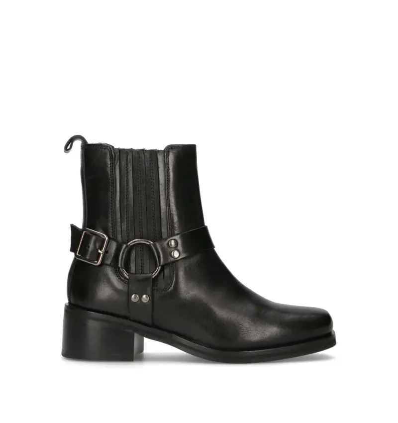 Tronchetto donna nero in pelle Vario