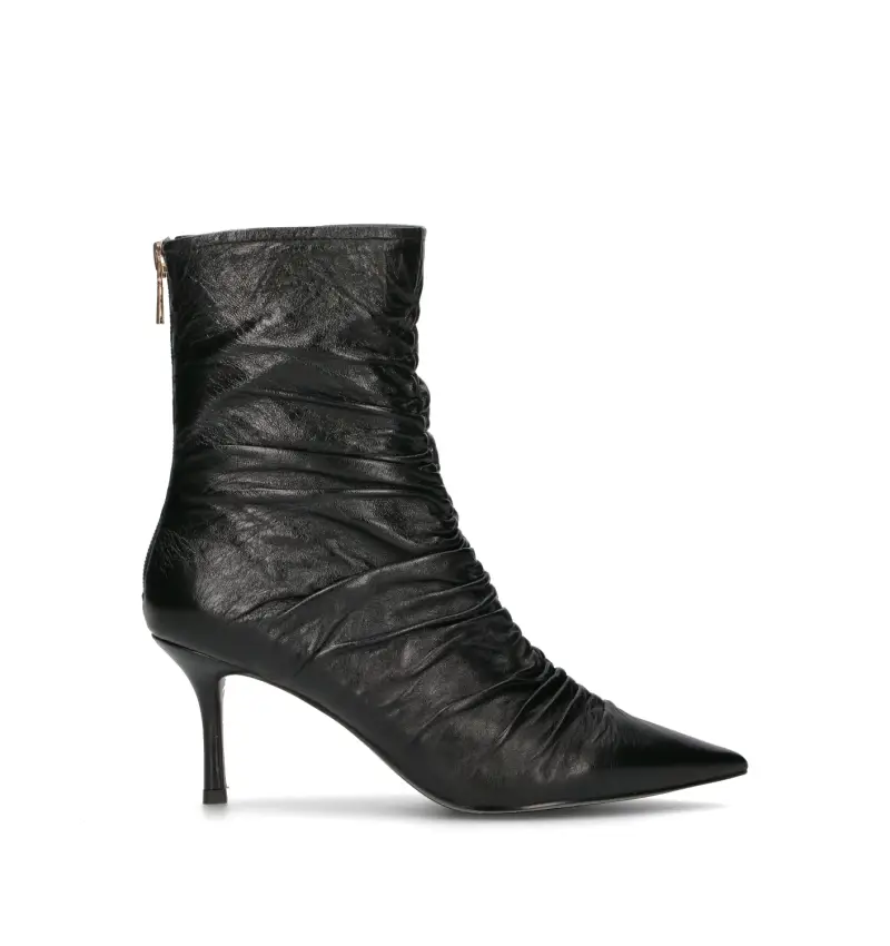 Tronchetto donna nero in pelle Vario