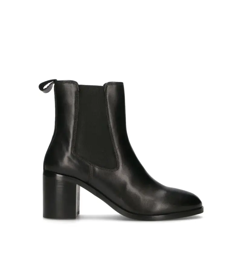 Tronchetto donna nero in pelle Vario