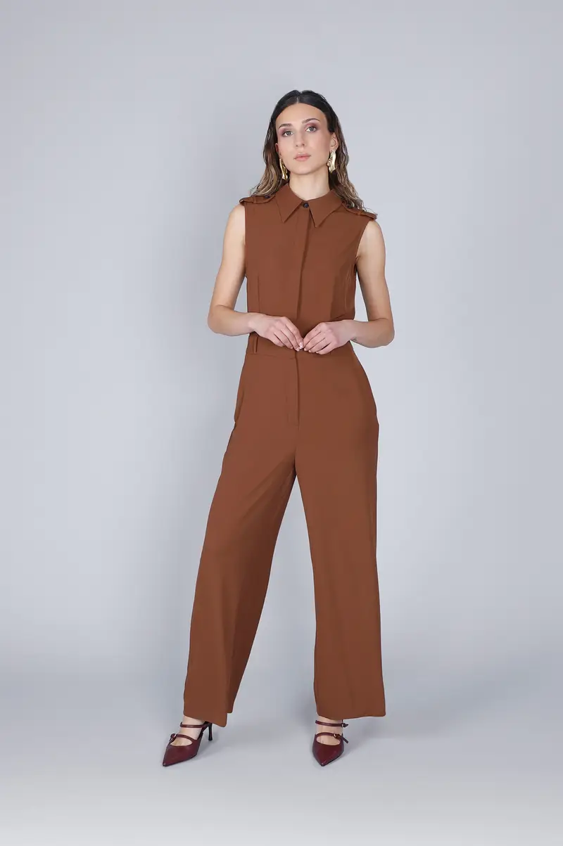 tuta smanicata cioccolato