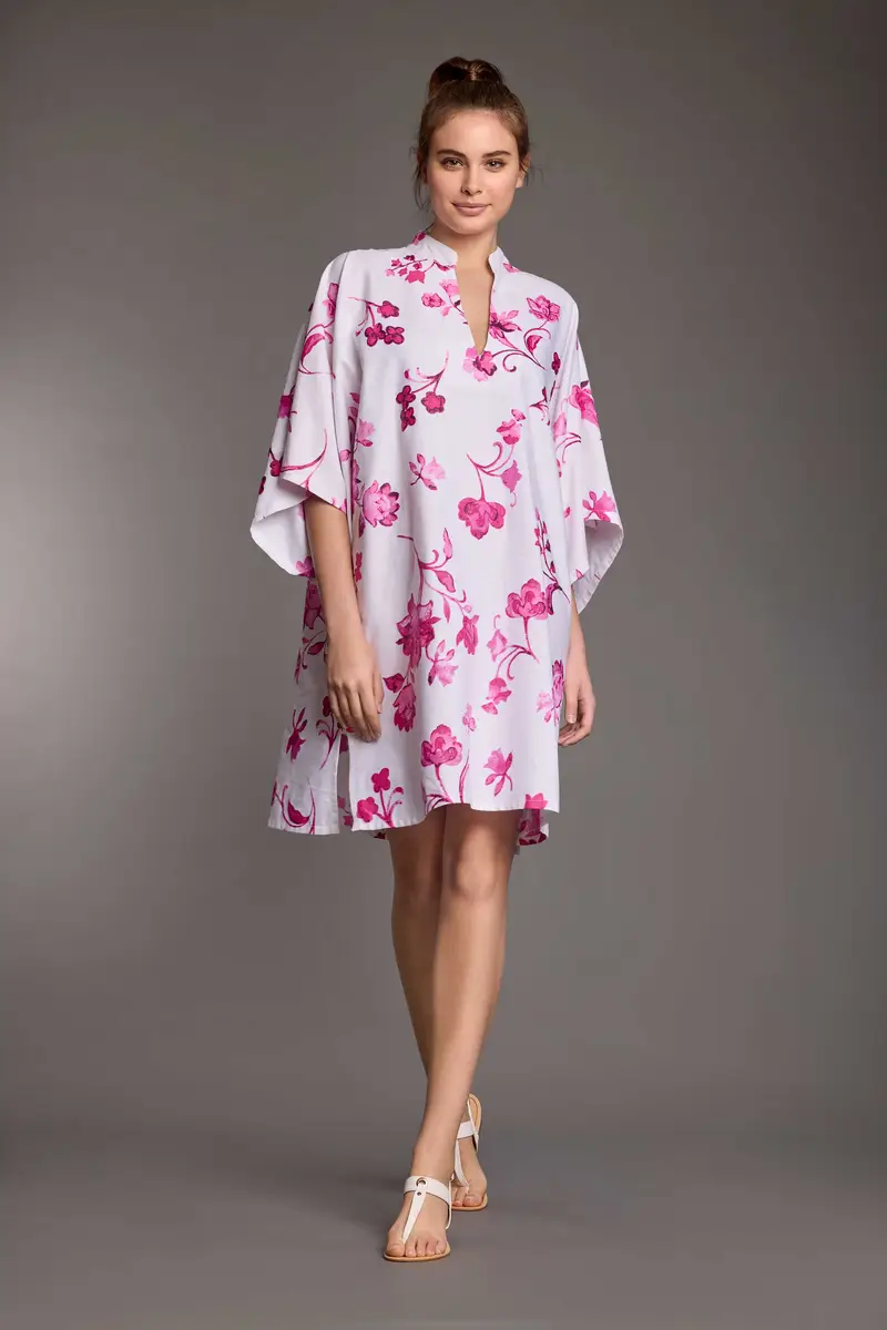 CAFTANO IN MISTO LINO NIVEA | Colore: Fucsia | Taglia: One size