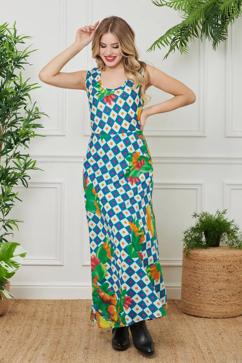 CAFTANO LUNGO | Colore: Cactus | Taglia: S/M