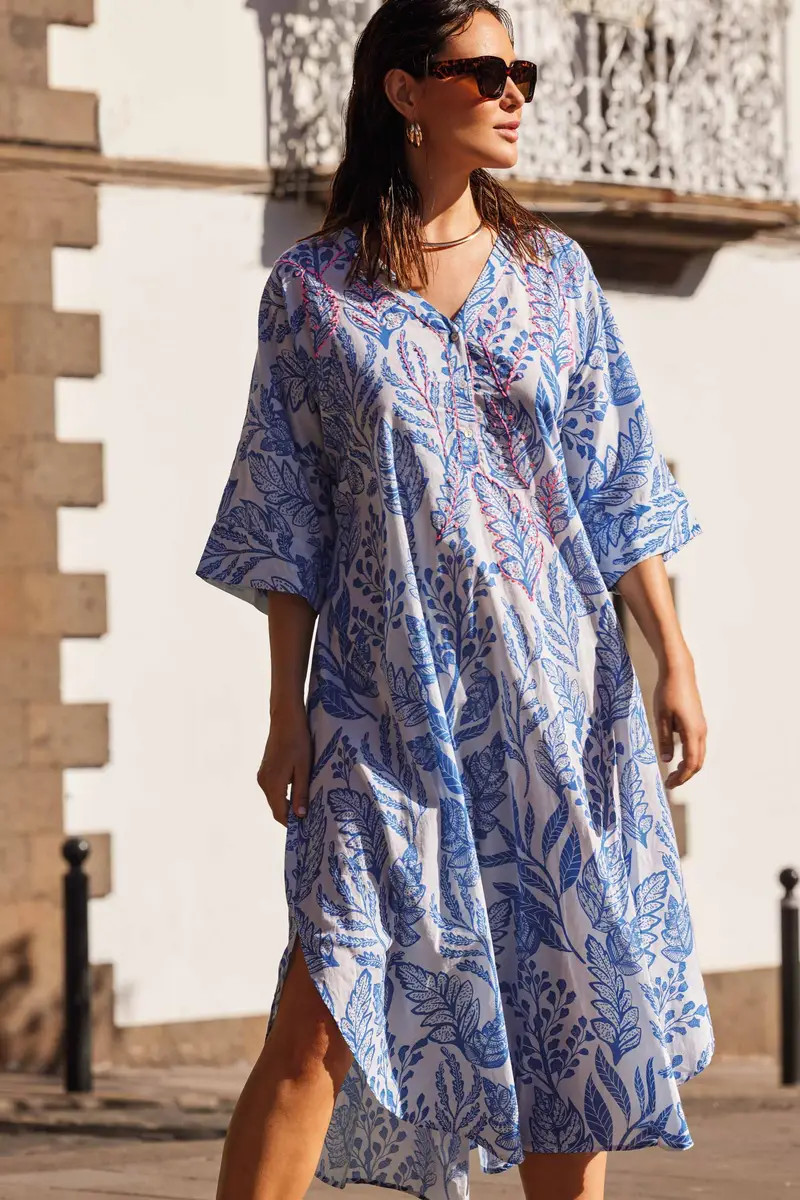 CAFTANO LUNGO SARABI | Colore: Multi | Taglia: S