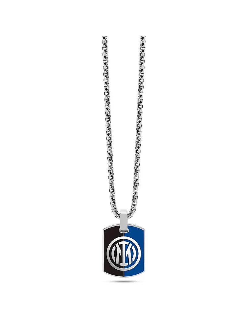 Collana INTER Official in acciaio con medaglietta B-IC011UAS