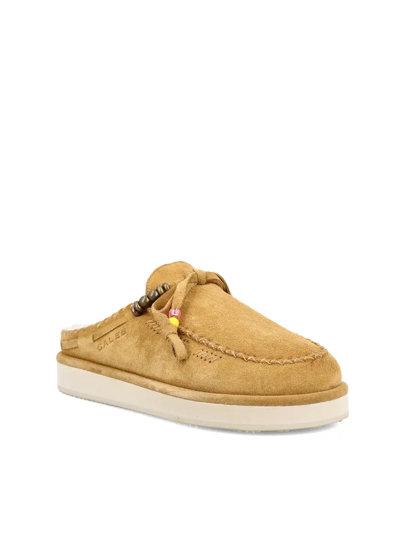 Mules In Pelle BEIGE miniatura 2