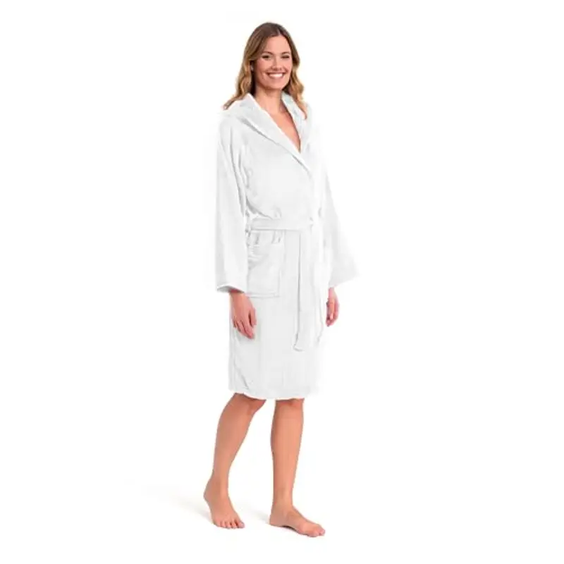 Caleffi - Accappatoio Uomo - Accappatoio Donna in Spugna di Cotone - Accappatoio Uomo Spugna Con Cappuccio - Accappatoio Piscina Palestra - Morbido e Assorbente, Asciugatura Rapida