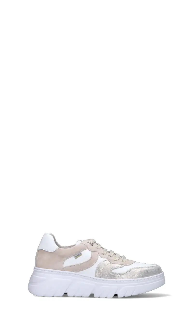 Sneaker donna bianca in pelle Vario