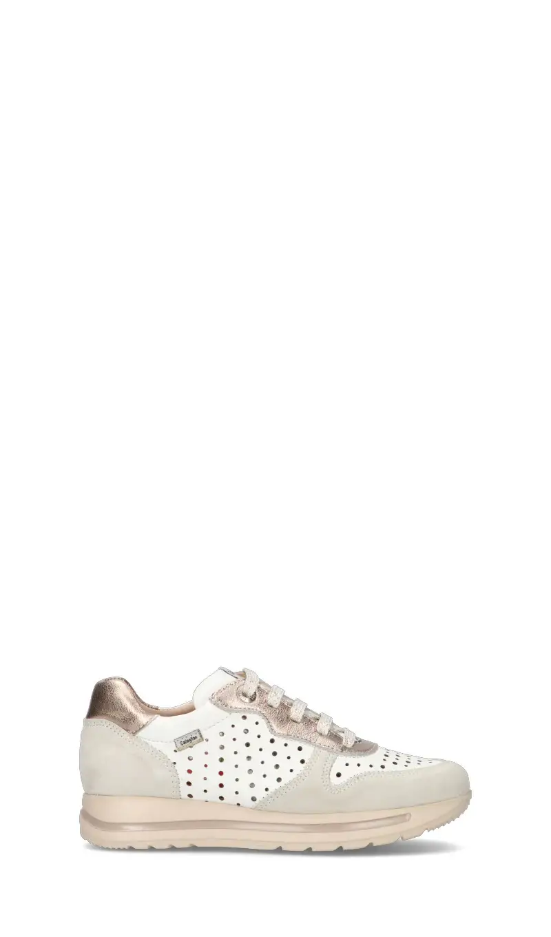 Sneaker donna bianca in pelle Vario