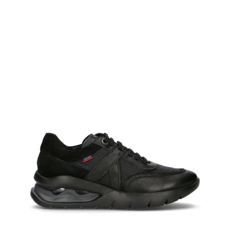 Sneaker donna nero in pelle Vario