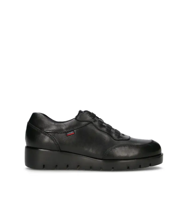 Sneaker donna nero in pelle Vario