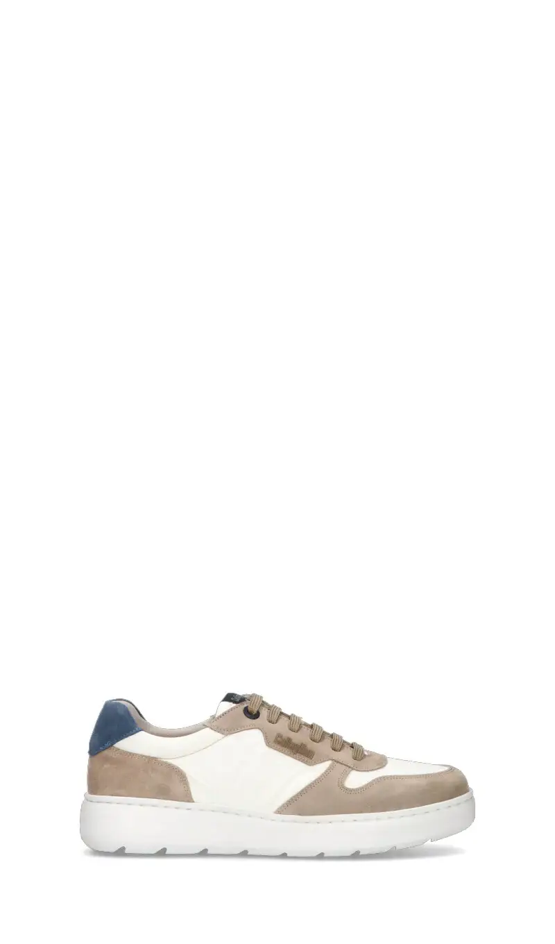 Sneaker uomo bianca/beige in pelle Vario