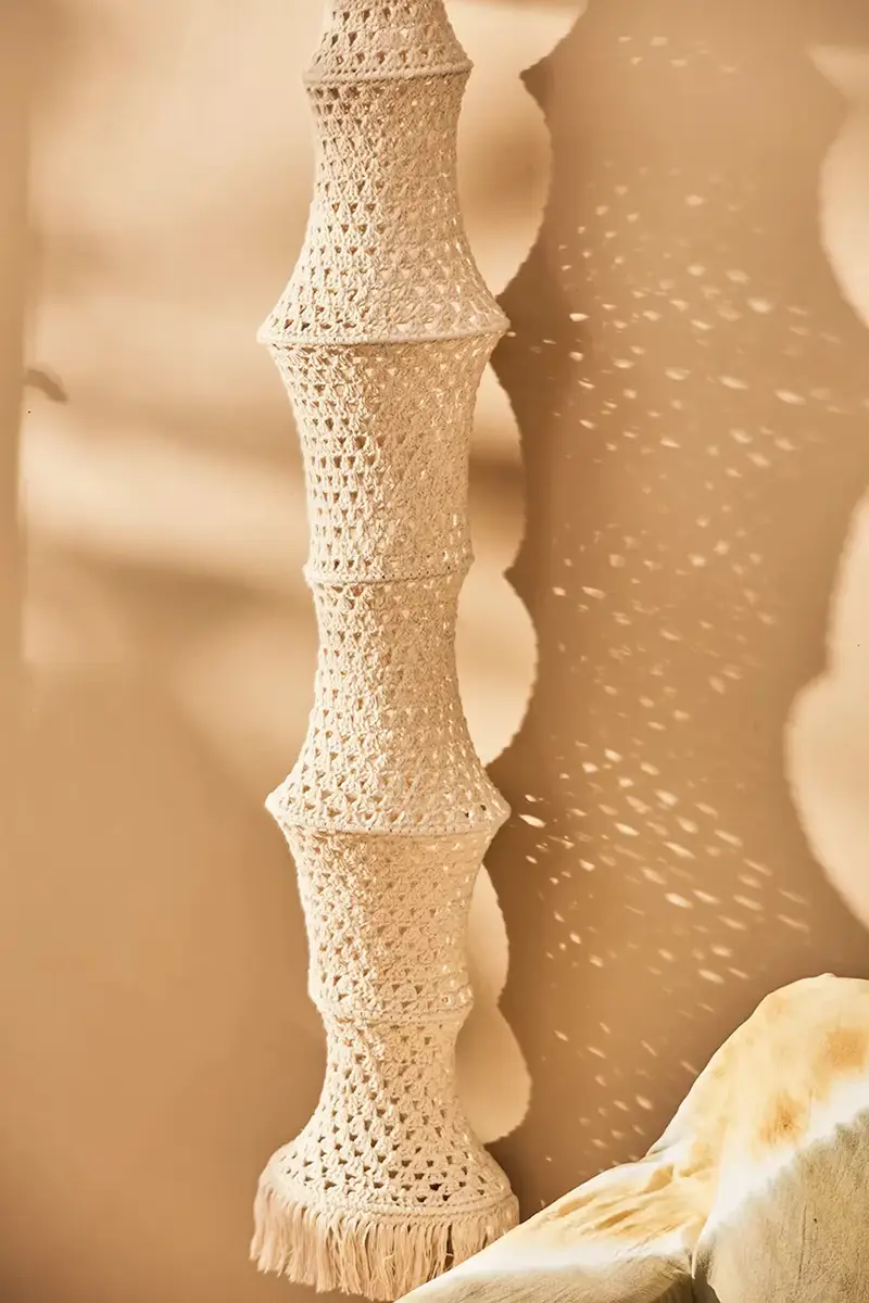 paralume per lampada a sospensione Pleko 30 x 180 cm Beige miniatura 4