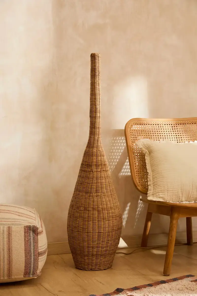 paralume per lampada da terra Salakot 31 x 120 cm Beige miniatura 2