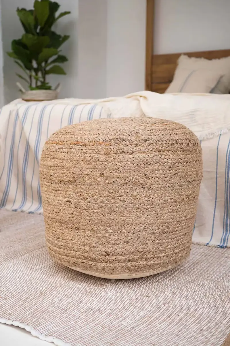 pouf Ural 50 x 35 cm colore arancione miniatura 3