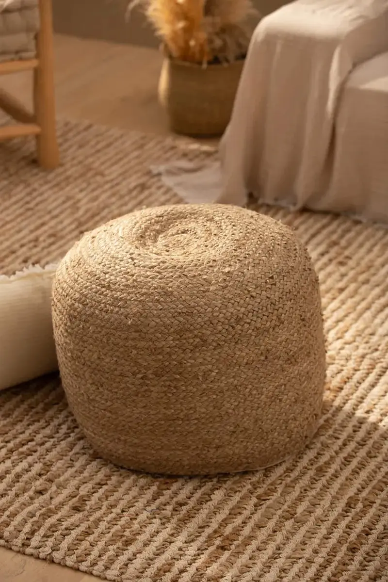 pouf Ural 50 x 35 cm colore arancione miniatura 4