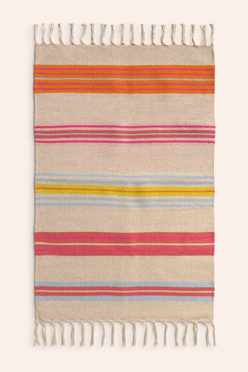 tappeto in cotone Alfombra 150 x 200 cm Multicolore