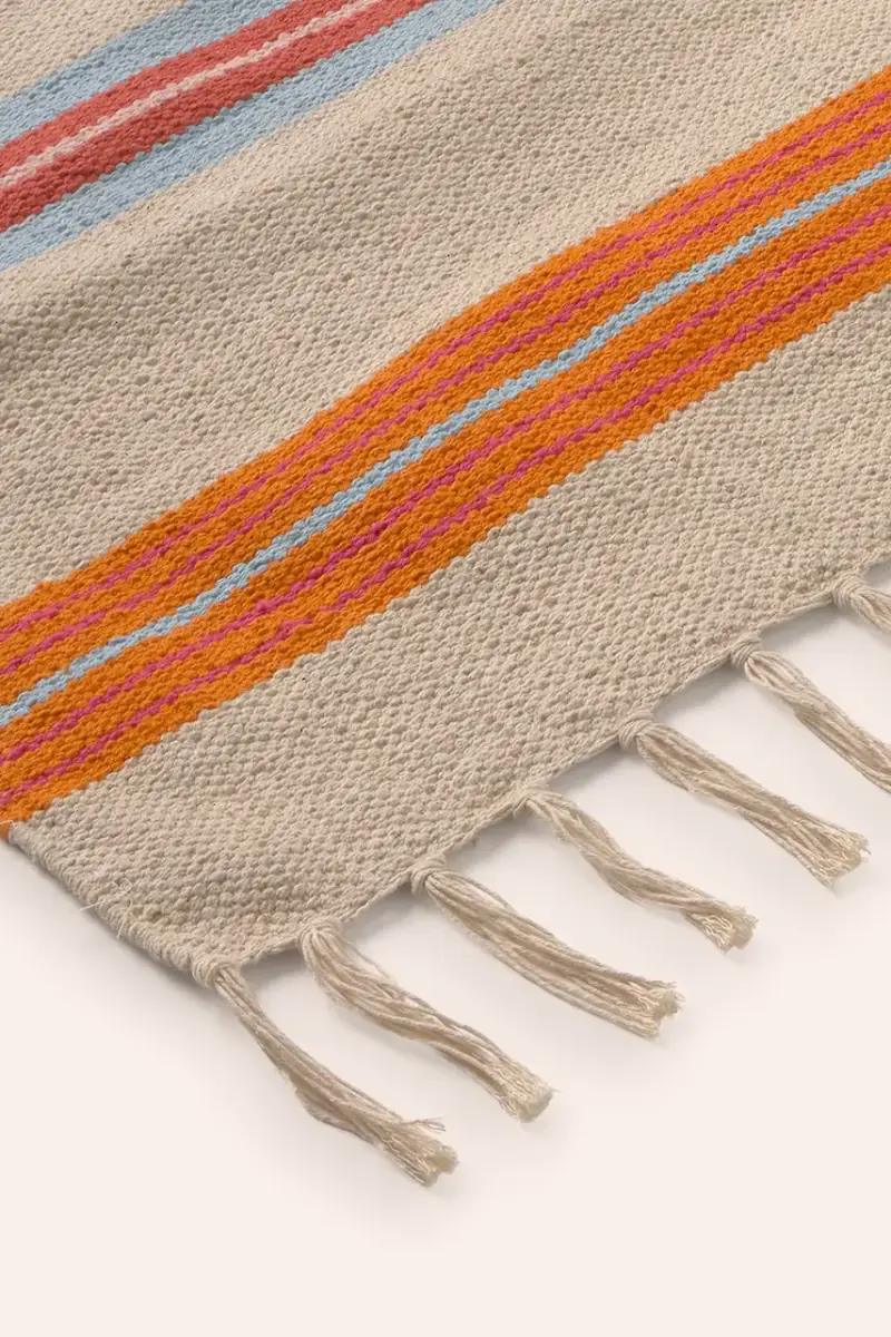 tappeto in cotone Alfombra 90 x 150 cm Multicolore miniatura 2