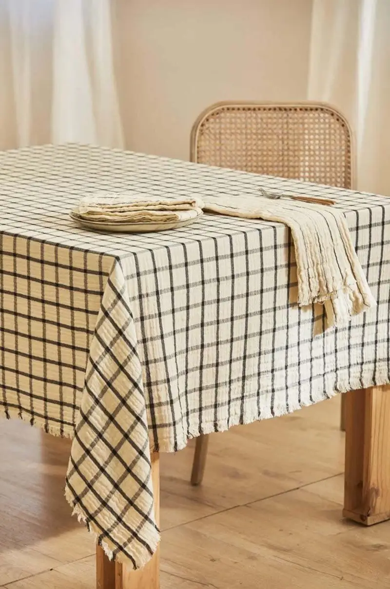 tovaglia in cotone Piazze 160 x 200 cm Multicolore miniatura 3