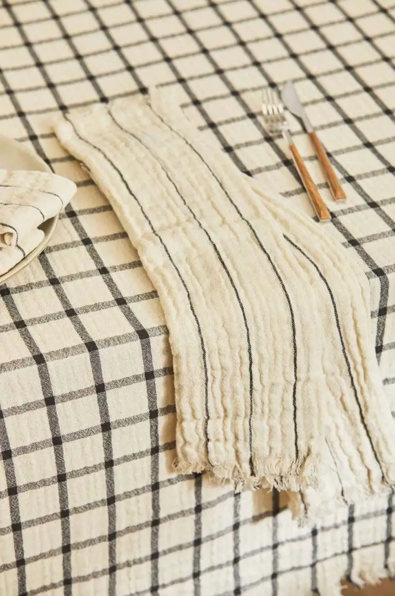 tovaglia in cotone Piazze 160 x 200 cm Multicolore miniatura 5