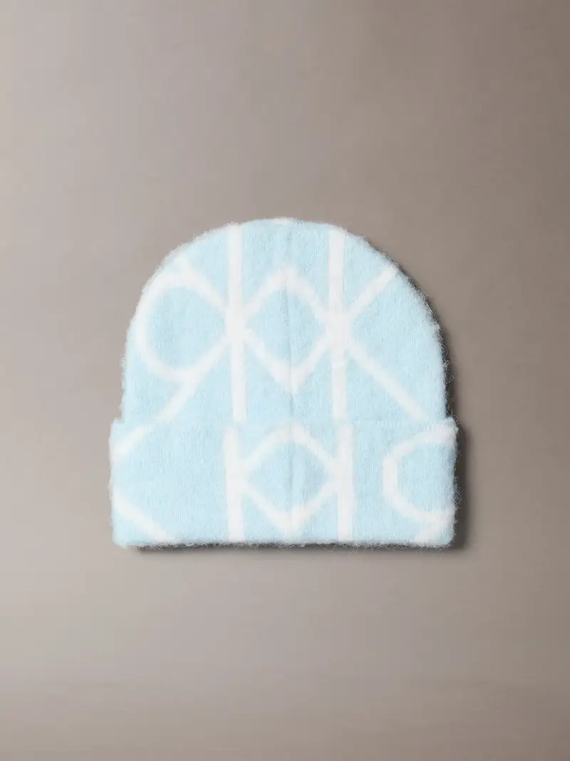 Berretto blu / bianco miniatura 2